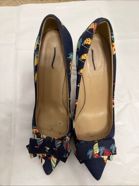 J. Crew Ratti Regatta Bow Sailboat Print Pointed Pumps